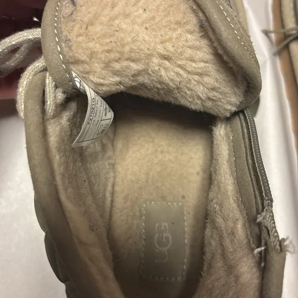 UGG Mens Size 8 Neumel Zip Quilting Chukka Boot Moss Green 1114194 Shoes - Picture 6 of 10